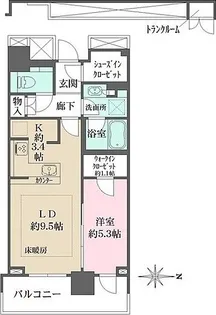 ザ・パークハウス晴海タワーズ ティアロレジデンス【25階】の間取り