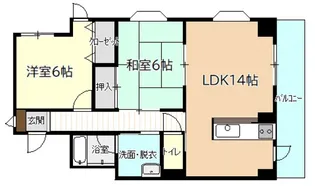 リュミエールS【3階】の間取り