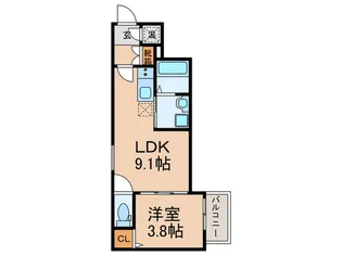 ユリシズ【1階】の間取り