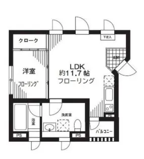 ダイチアパートメント南小岩【2階】の間取り