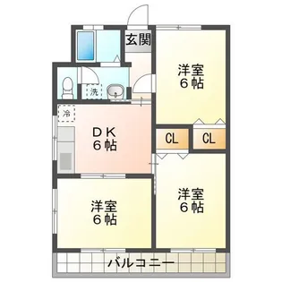 川方マンション【1階】の間取り