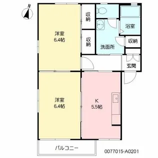 ヴィレスト椿【2階】の間取り