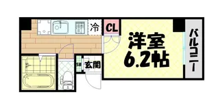 リバティ桜川【10階】の間取り