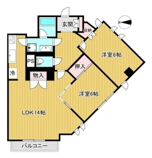 シロハイヌ門戸【2階】の間取り