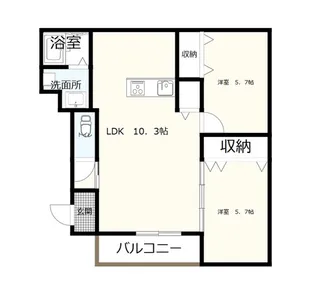 PRAOII【2階】の間取り