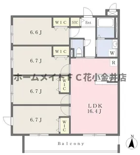 エルカミーノ【4階】の間取り
