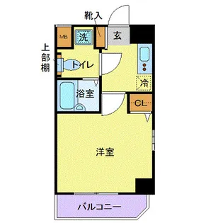 クレアシオン後楽園【4階】の間取り