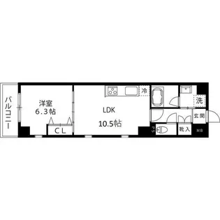 グランデュールIV大鳥居【2階】の間取り