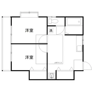 栄ハイツ【2階】の間取り