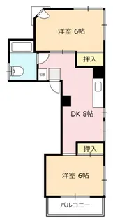 バンビ白山第4ビル【3階】の間取り
