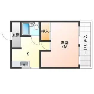 カーサ上甲子園【2階】の間取り