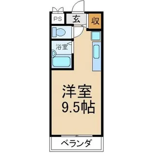 アクシス堂山II【3階】の間取り