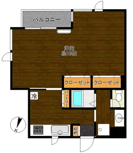 杉の木マンション【2階】の間取り
