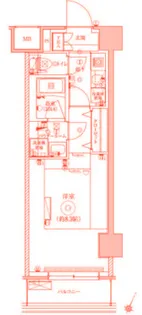 LEXE AZEST横濱関内【4階】の間取り