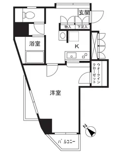 うぃすてりあE【5階】の間取り
