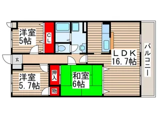 ルネス・S【3階】の間取り