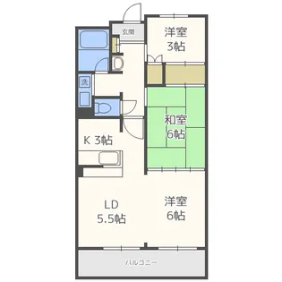 エストメゾン【2階】の間取り