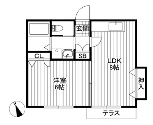 フローラ【1階】の間取り