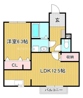 メゾンド北野【1階】の間取り