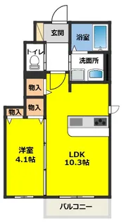 シャルモント【1階】の間取り
