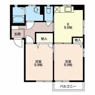 ラプラス小松 C【1階】の間取り