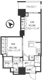 パークホームズ横濱関内【8階】の間取り