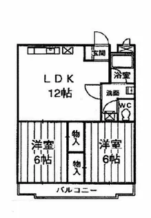 パークサイド砧【3階】の間取り