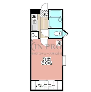THE SQUARE・Atago Residence【6階】の間取り
