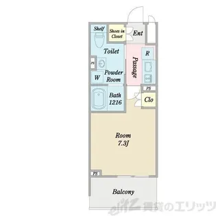 プライマル西大島小名木川【8階】の間取り