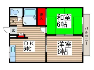 エステートピアオリエント3【1階】の間取り