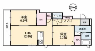 ウィステリア【2階】の間取り