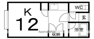 VESPA芦野PARTーI【1階】の間取り