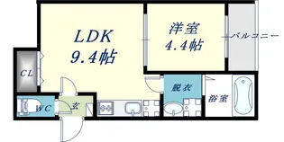 badge放出east【2階】の間取り