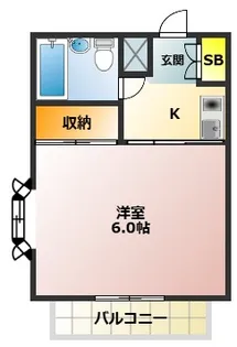リーフコート大山【3階】の間取り