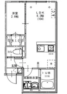 KEIAI RESIDENCE 宮原II【3階】の間取り