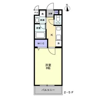 ミモザヒルズ岡山医大南【5階】の間取り