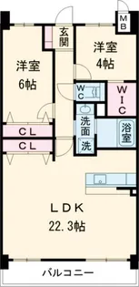 アルファステイツ今治駅前東【10階】の間取り