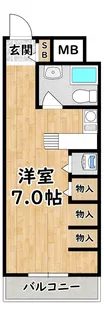 ラ・パルフェ・ド・パラツィーナ【3階】の間取り