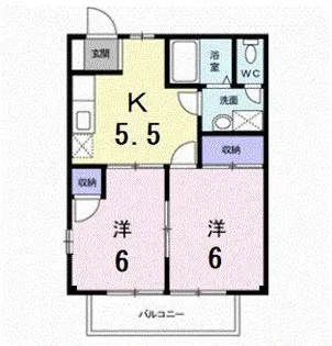 リバーサイドビラIV【2階】の間取り