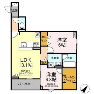 shine fort【3階】の間取り