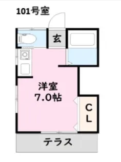浅黄荘【1階】の間取り