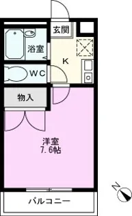 パレス185A【2階】の間取り