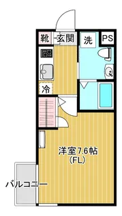 パレブランカ高津【2階】の間取り