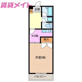 ハイマンション日永西 B棟【2階】の間取り