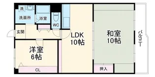 ネオコーポ門真【10階】の間取り
