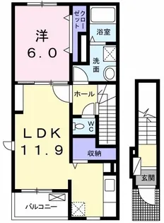 サンシャイン アタゴ【2階】の間取り
