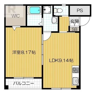 ミスティカナガムラ【1階】の間取り