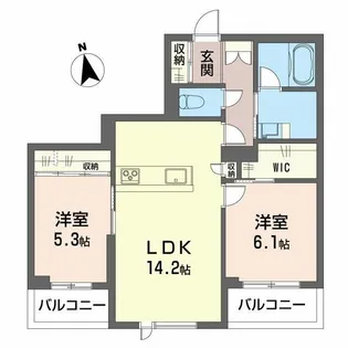アトリエール F【2階】の間取り