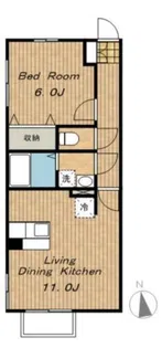メイプルハイツ(小山町)【2階】の間取り
