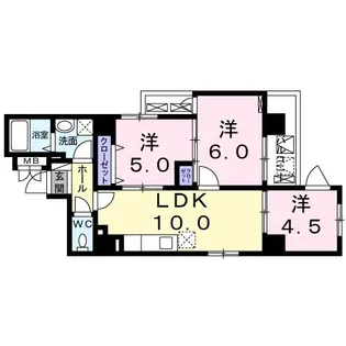 L plage【3階】の間取り